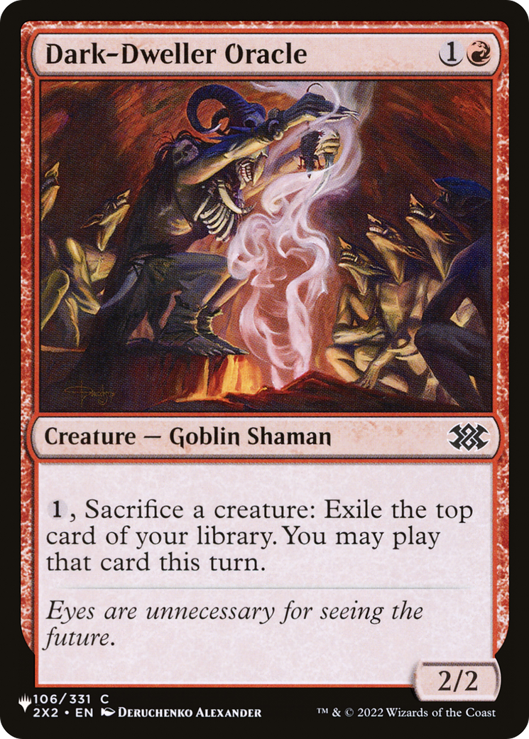Dark-Dweller Oracle (LIST-2X2-106) [Mystery Booster] The List MTG Single Wizards of the Coast