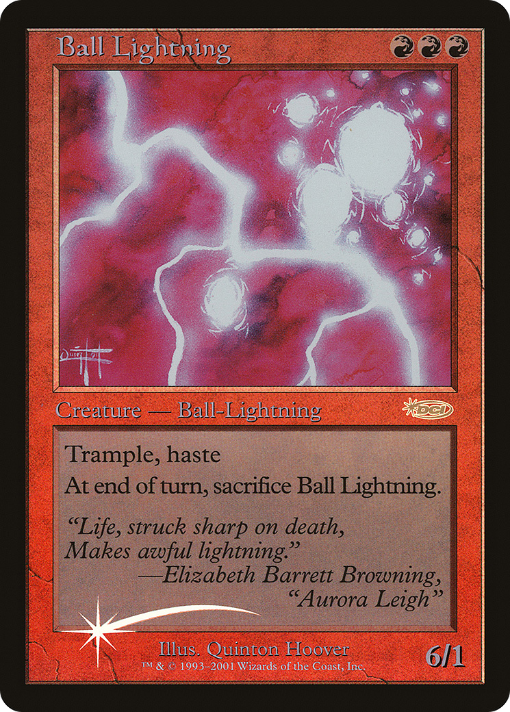 Ball Lightning (JDG-) [Misc] Judge Gift Cards 2001 Foil MTG Single Wizards of the Coast