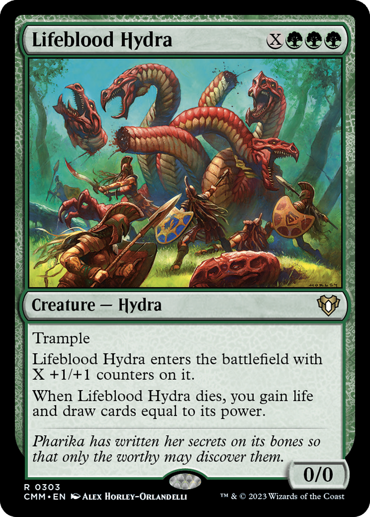 Lifeblood Hydra (CMM-303) [Commander Masters] MTG Single Wizards of the Coast