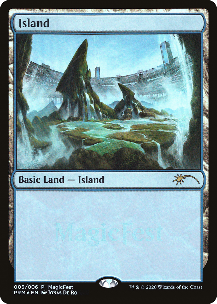 Island (2020) (MFP-003) [Misc] MagicFest 2020 Foil MTG Single Wizards of the Coast