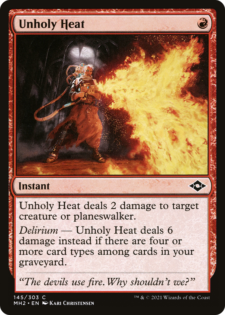 Unholy Heat (MH2-145) [Modern Horizons 2] MTG Single Modern Horizons 2