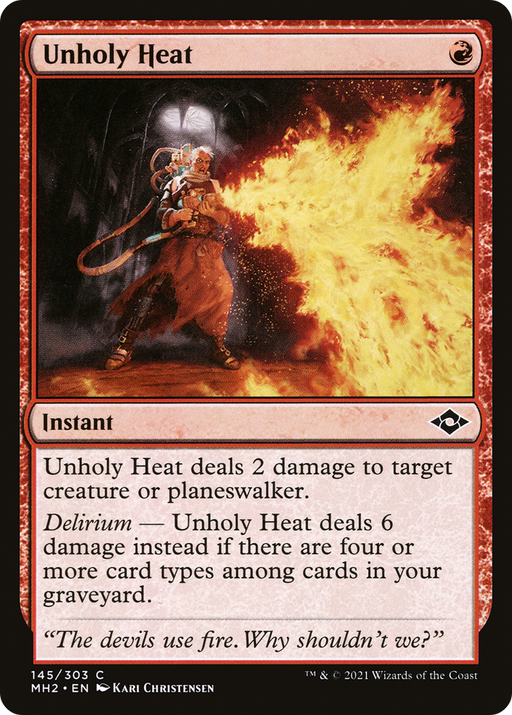 Unholy Heat (MH2-145) [Modern Horizons 2] MTG Single Modern Horizons 2
