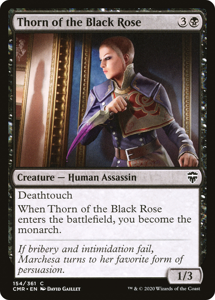 Thorn of the Black Rose (CMR-154) [Commander Legends] Foil MTG Single Wizards of the Coast