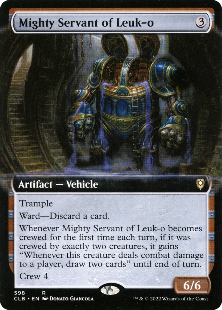 Mighty Servant of Leuk-o (CLB-598) [Commander Legends: Battle for Baldur's Gate] (Extended Art) MTG Single Wizards of the Coast