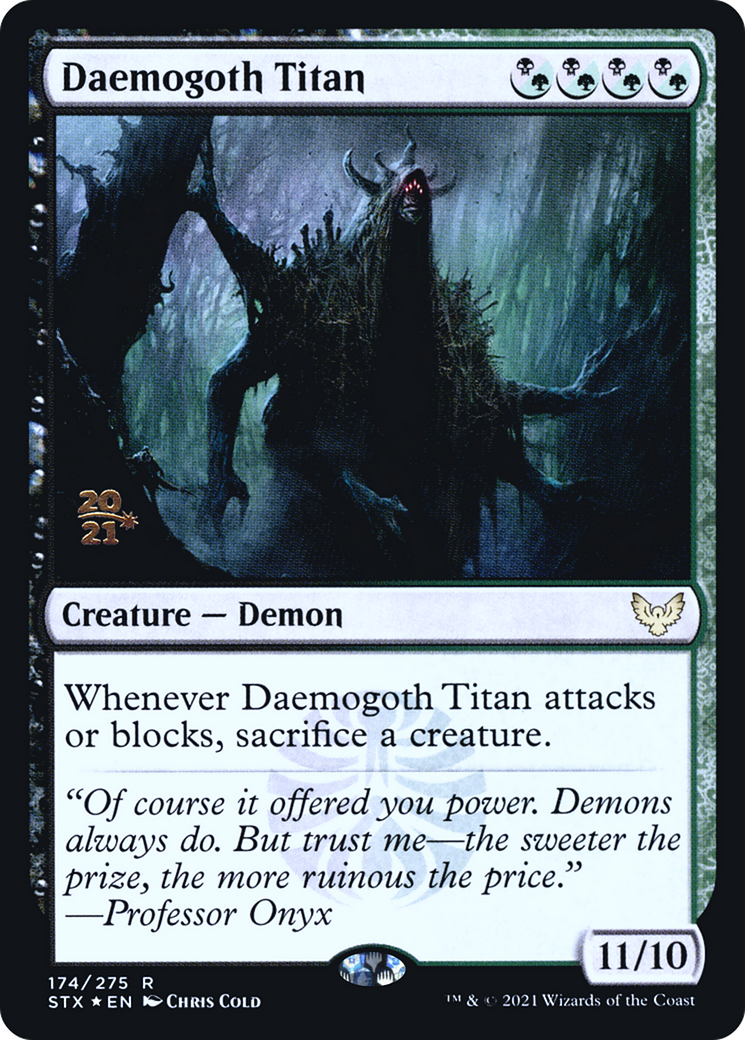Daemogoth Titan (PRE-174) [Strixhaven: School of Mages Promos] Foil MTG Single Wizards of the Coast