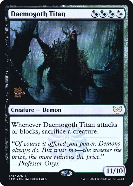 Daemogoth Titan (PRE-174) [Strixhaven: School of Mages Promos] Foil MTG Single Wizards of the Coast
