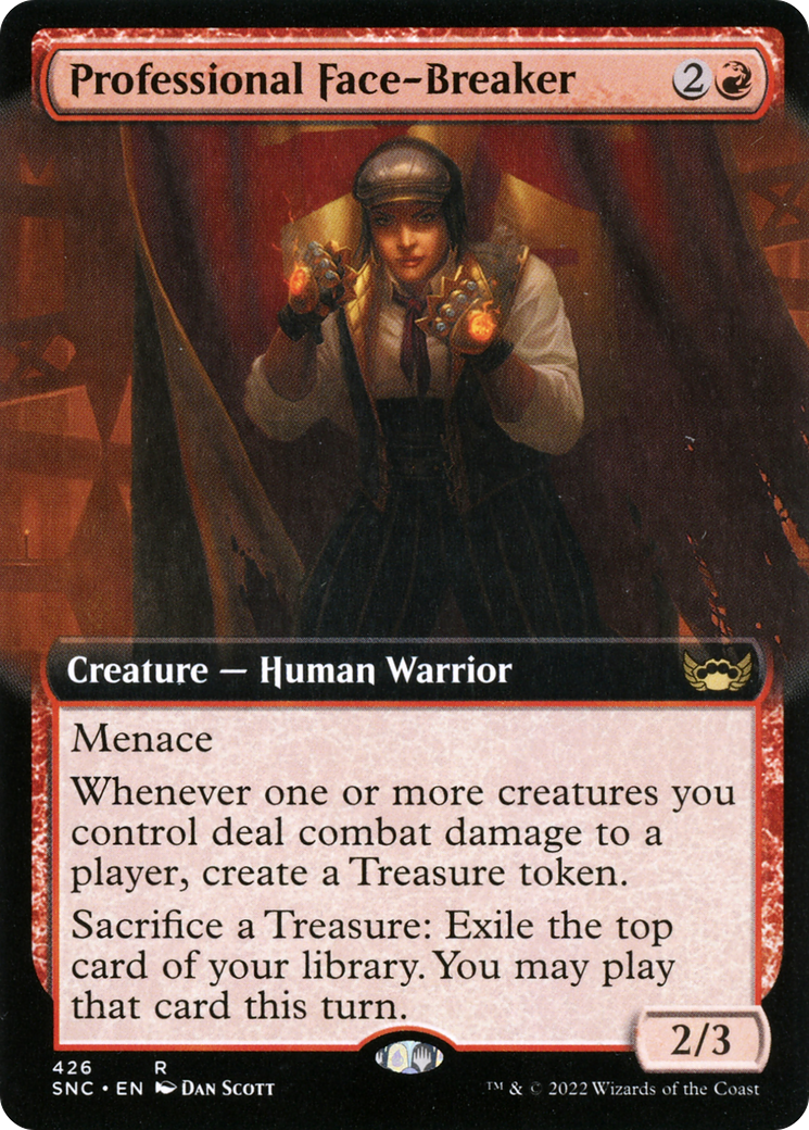 Professional Face-Breaker (SNC-426) [Streets of New Capenna] (Extended Art) MTG Single Wizards of the Coast
