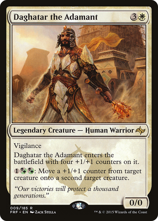 Daghatar the Adamant (FRF-009) [Fate Reforged] MTG Single Wizards of the Coast