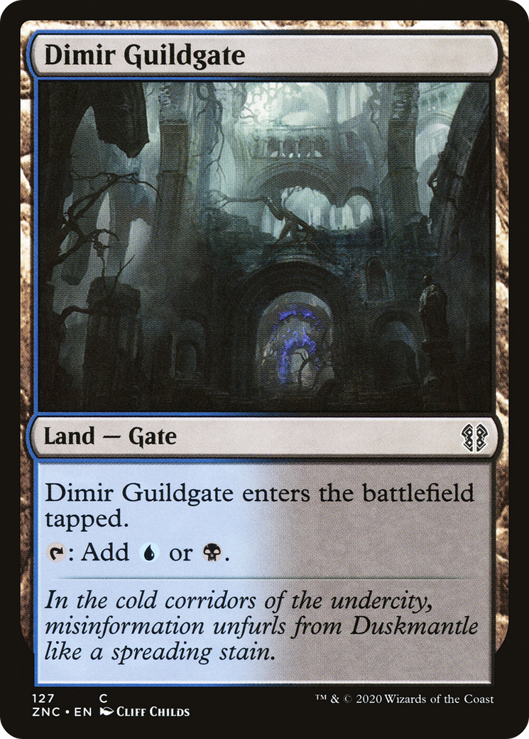 Dimir Guildgate (ZNC-127) [Zendikar Rising Commander] MTG Single Wizards of the Coast