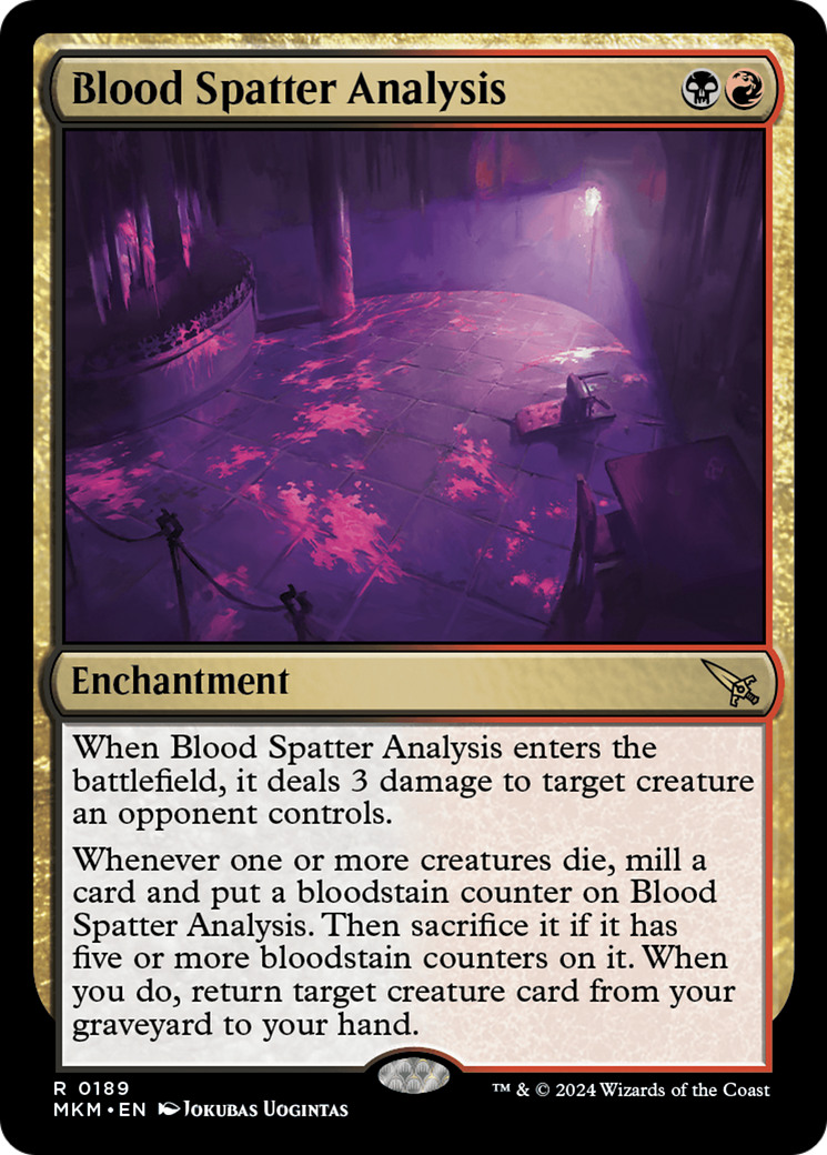 Blood Spatter Analysis (MKM-189) [Murders at Karlov Manor] MTG Single Wizards of the Coast