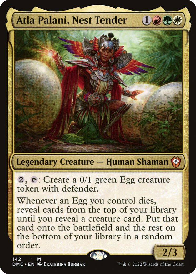 Atla Palani, Nest Tender (DMC-142) [Dominaria United Commander] MTG Single Wizards of the Coast