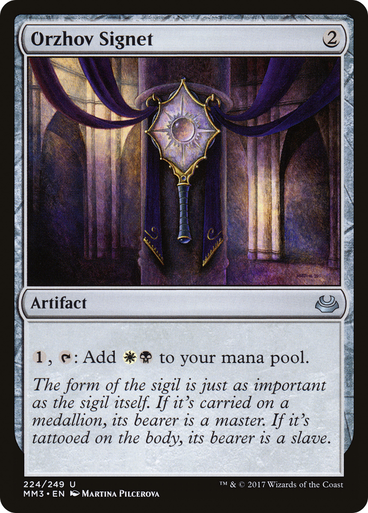 Orzhov Signet (MM3-224) [Modern Masters 2017] Foil MTG Single Modern Masters 2017