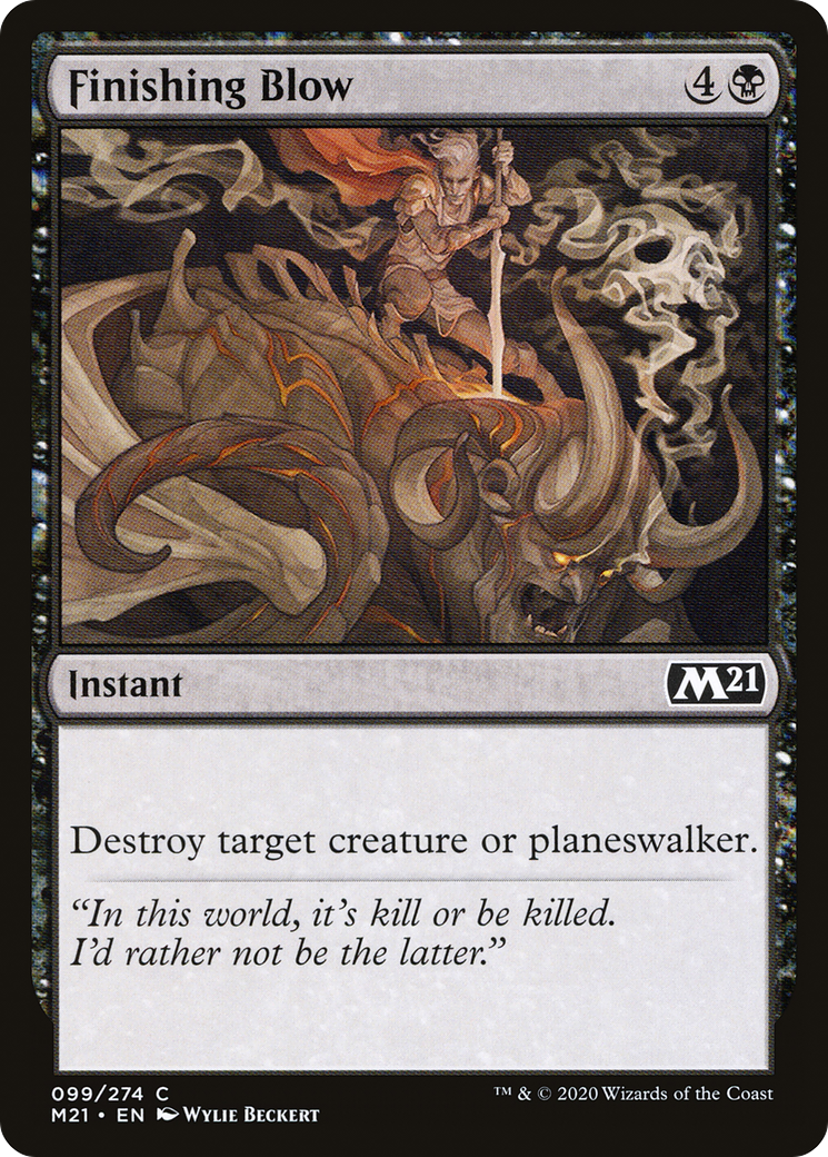 Finishing Blow (M21-099) [Core Set 2021] Foil MTG Single Wizards of the Coast