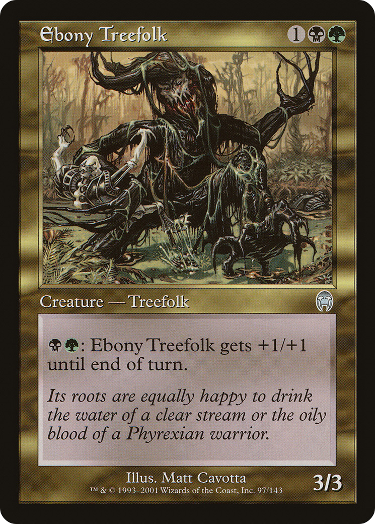 Ebony Treefolk (APC-097) [Apocalypse] Foil MTG Single Wizards of the Coast
