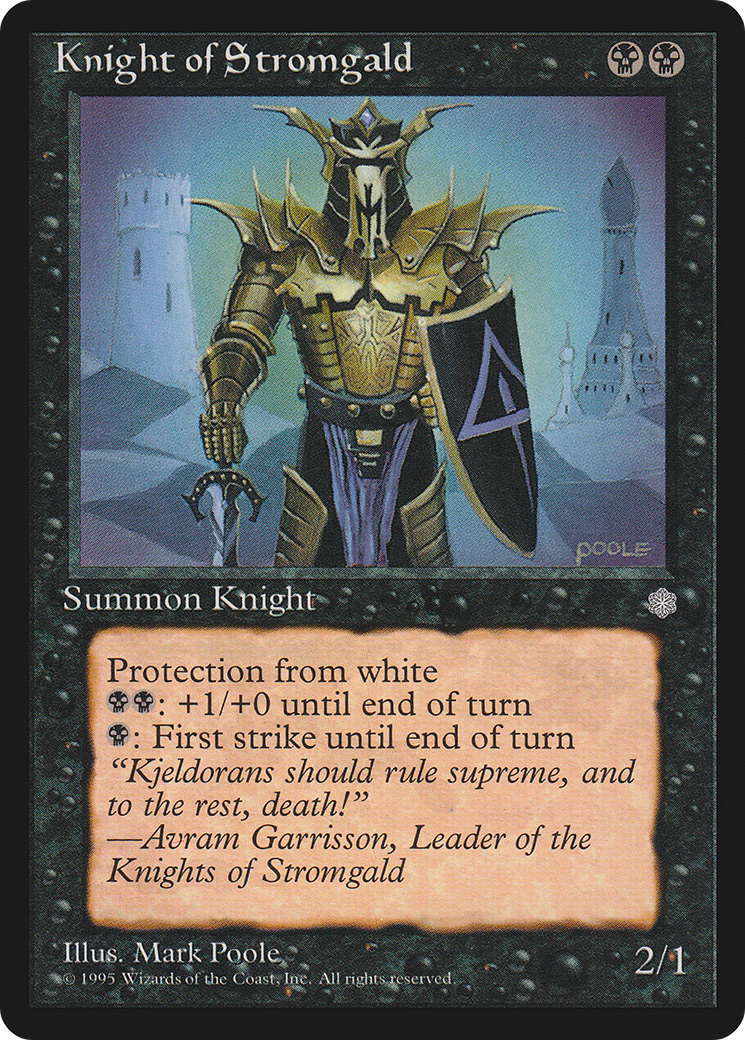 Knight of Stromgald (ICE-138) [Ice Age] MTG Single Wizards of the Coast