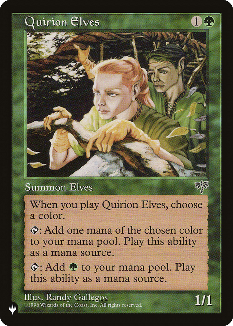Quirion Elves (LIST-MIR-234) [Mystery Booster] The List MTG Single Wizards of the Coast