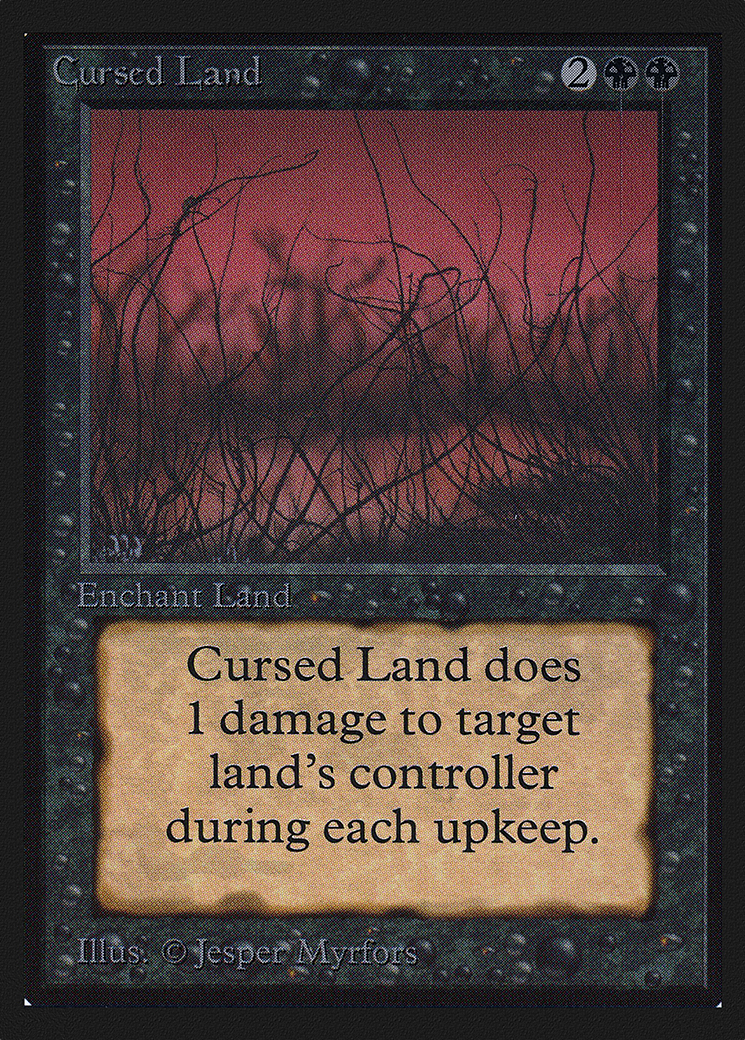 Cursed Land (CED-098) [Collectors' Edition] MTG Single Wizards of the Coast