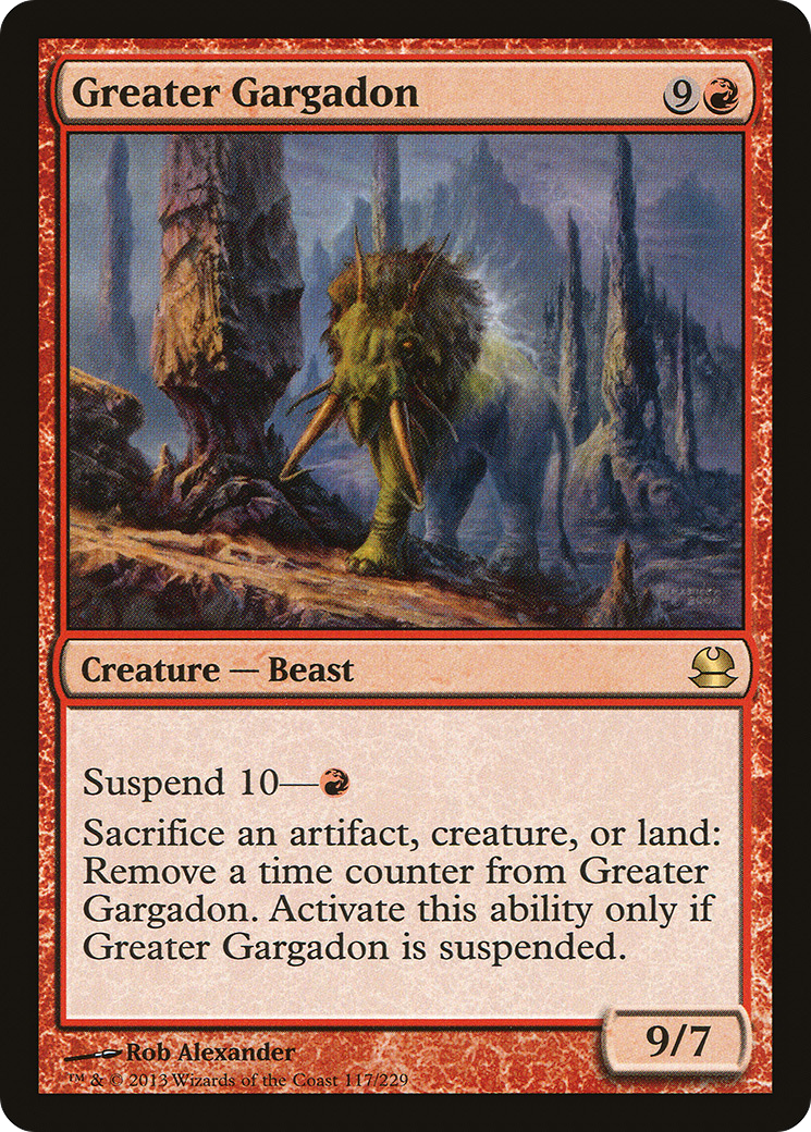 Greater Gargadon (MMA-117) [Modern Masters] Foil MTG Single Wizards of the Coast