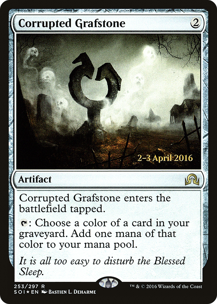 Corrupted Grafstone (PRE-253) [Shadows over Innistrad Promos] Foil MTG Single Wizards of the Coast
