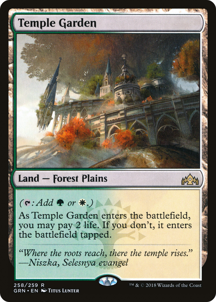 Temple Garden (GRN-258) [Guilds of Ravnica] MTG Single Wizards of the Coast