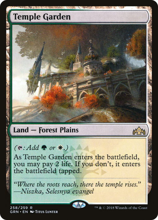 Temple Garden (GRN-258) [Guilds of Ravnica] MTG Single Wizards of the Coast