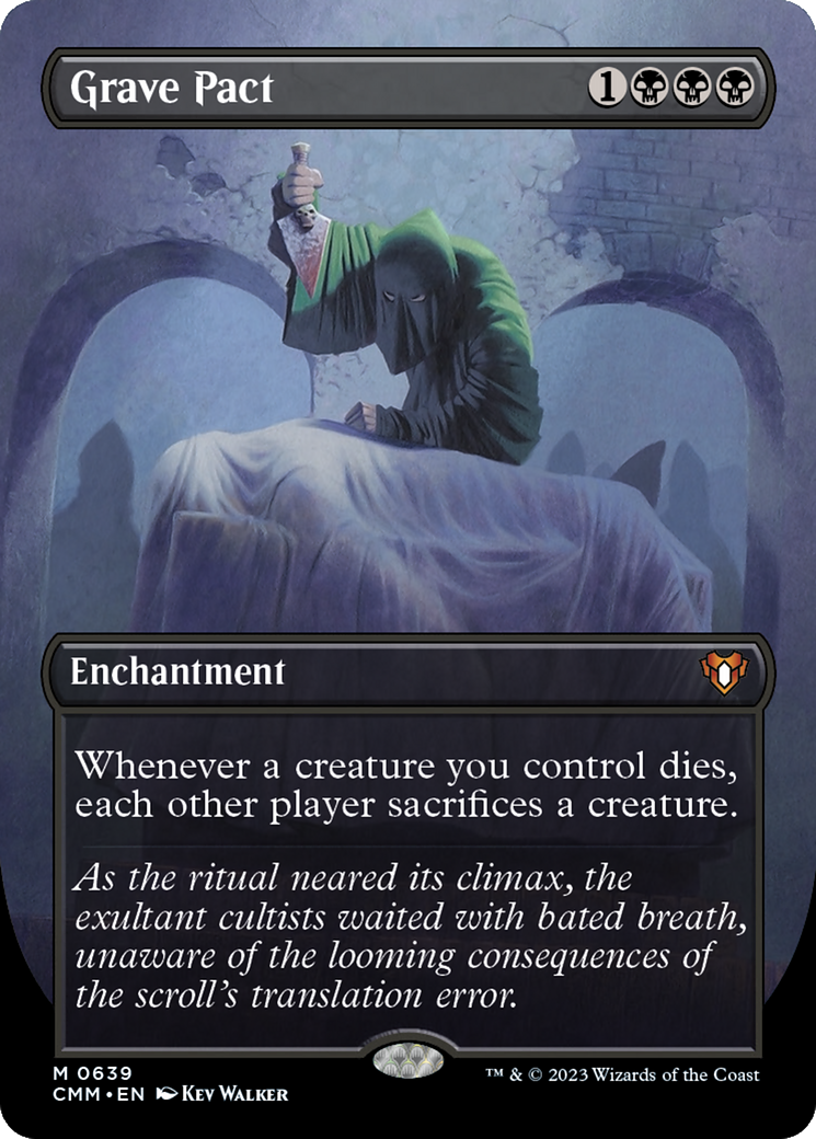 Grave Pact (CMM-639) [Commander Masters] (Borderless) Foil MTG Single Wizards of the Coast