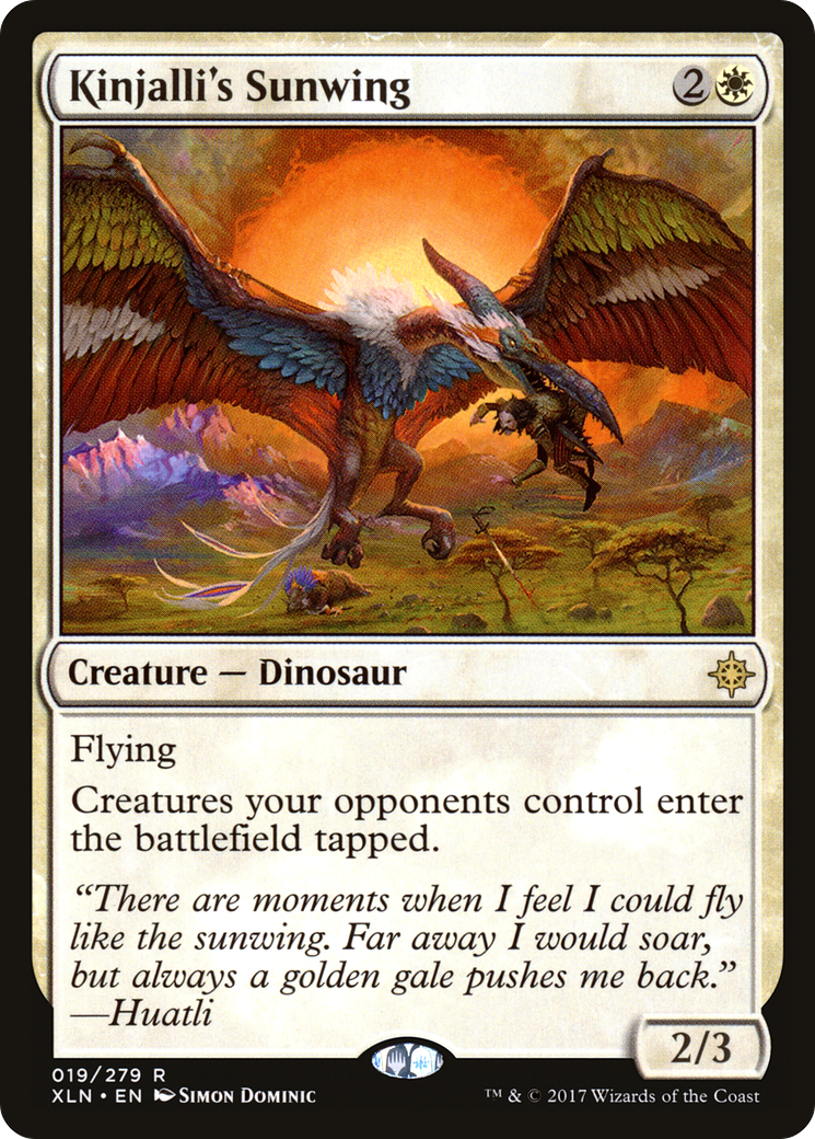 Kinjalli's Sunwing (XLN-019) [Ixalan] Foil MTG Single Wizards of the Coast