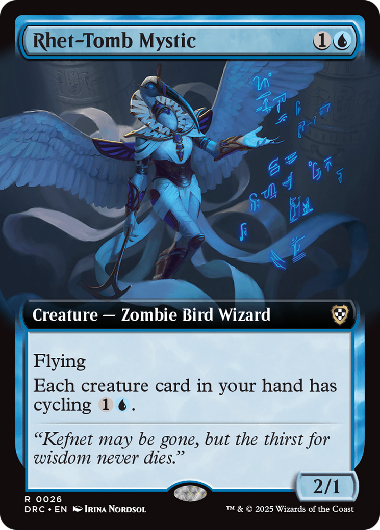 Rhet-Tomb Mystic (DRC-026) [Aetherdrift Commander] (Extended Art) MTG Single Wizards of the Coast