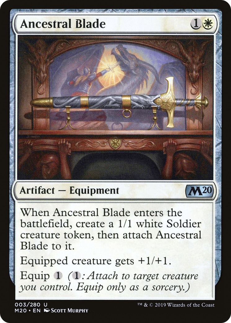 Ancestral Blade (M20-003) [Core Set 2020] Foil MTG Single Wizards of the Coast