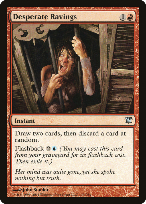 Desperate Ravings (ISD-139) [Innistrad] MTG Single Wizards of the Coast
