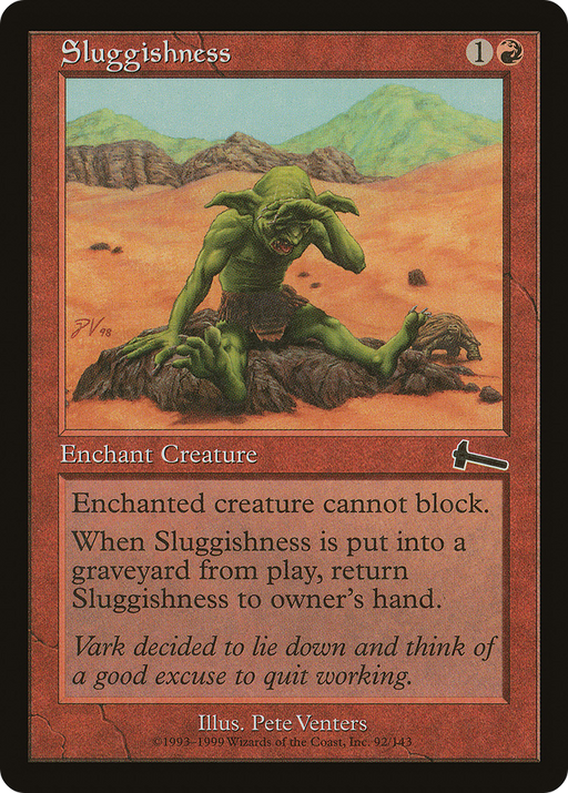 Sluggishness (ULG-092) [Urza's Legacy] MTG Single Wizards of the Coast