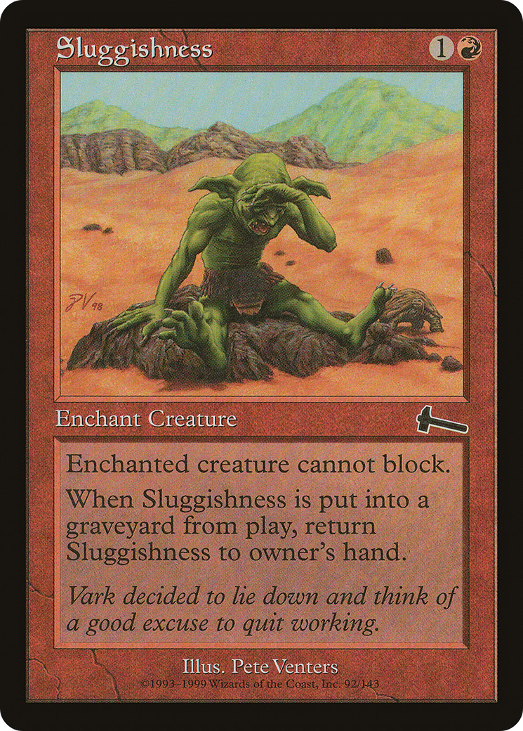 Sluggishness [Urza's Legacy] MTG Single Magic: The Gathering