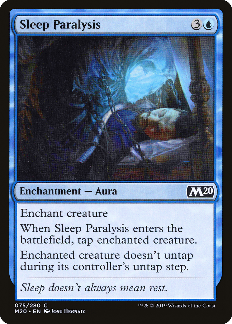 Sleep Paralysis (M20-075) [Core Set 2020] Foil MTG Single Wizards of the Coast
