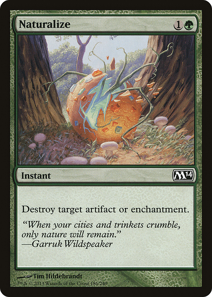 Naturalize (M14-186) [Magic 2014] Foil MTG Single Wizards of the Coast