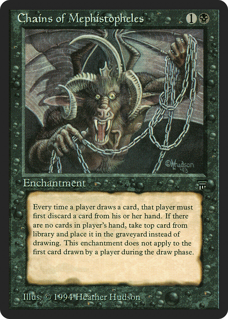 Chains of Mephistopheles (LEG-) [Oldschool] Legends MTG Single Wizards of the Coast