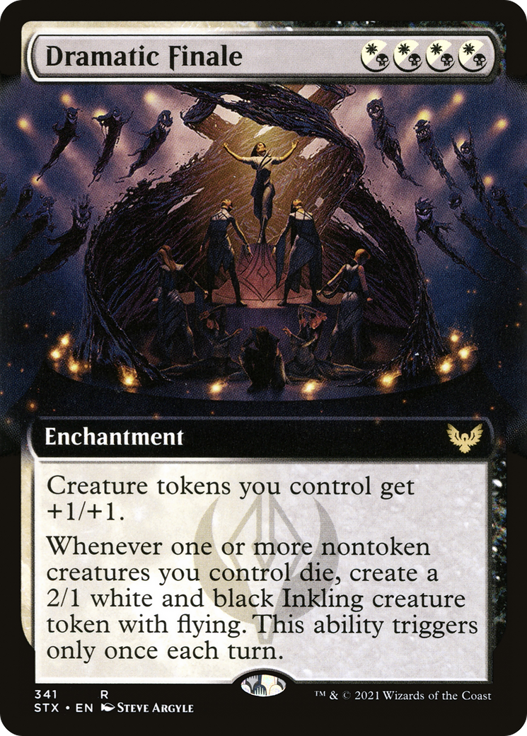 Dramatic Finale (STX-341) [Strixhaven: School of Mages] (Extended Art) MTG Single Wizards of the Coast