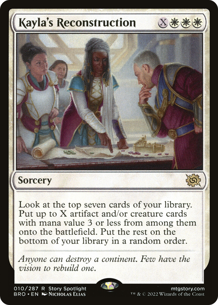 Kayla's Reconstruction (BRO-010) [The Brothers' War] Foil MTG Single Wizards of the Coast