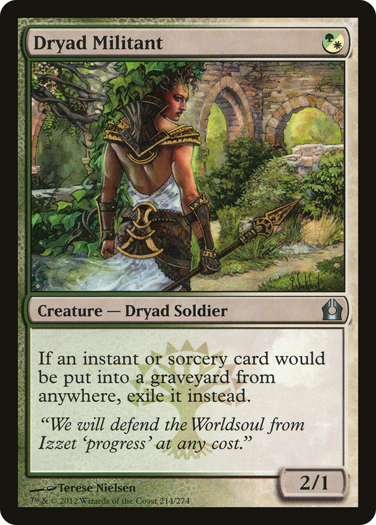 Dryad Militant (RTR-214) [Return to Ravnica] Foil MTG Single Wizards of the Coast