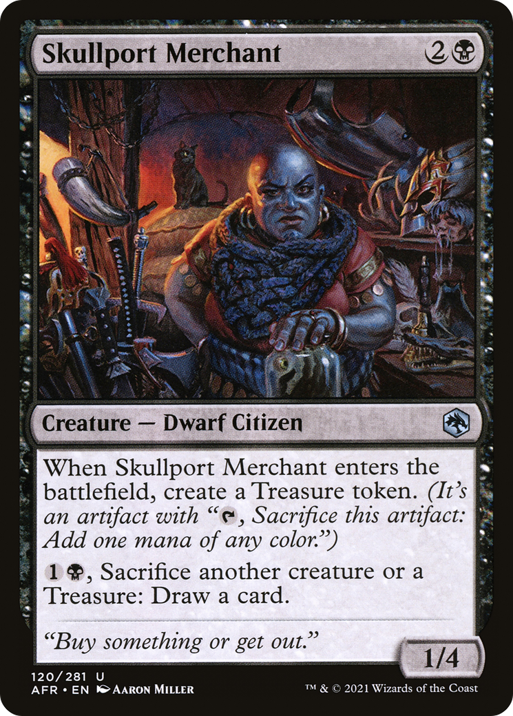 Skullport Merchant (AFR-120) [Adventures in the Forgotten Realms] MTG Single Wizards of the Coast