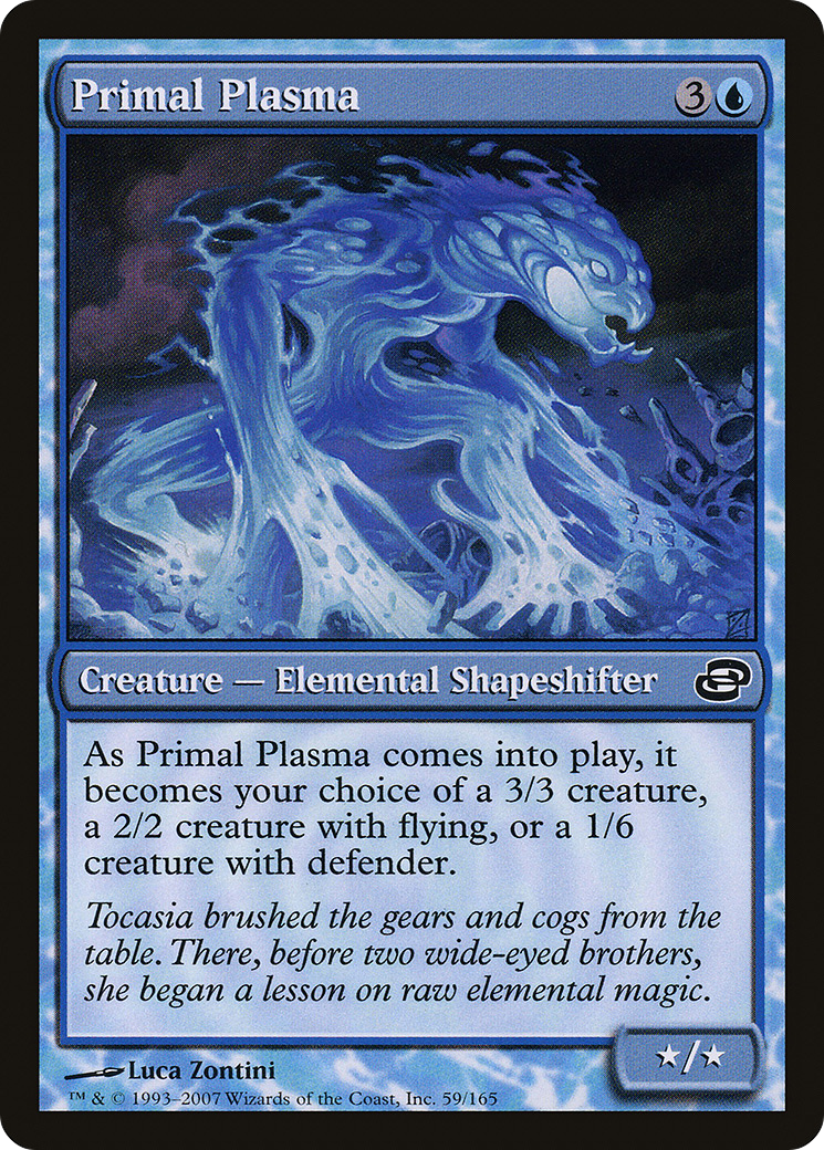 Primal Plasma (PLC-059) [Planar Chaos] (colorshifted) MTG Single Planar Chaos