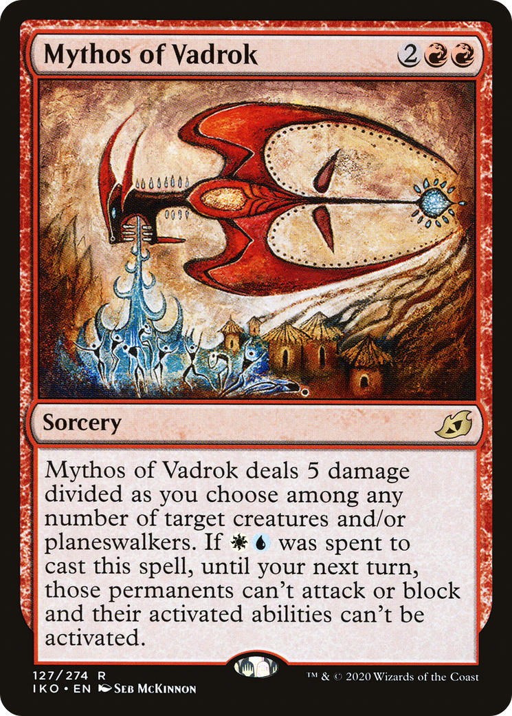 Mythos of Vadrok (IKO-127) [Ikoria: Lair of Behemoths] Foil MTG Single Wizards of the Coast