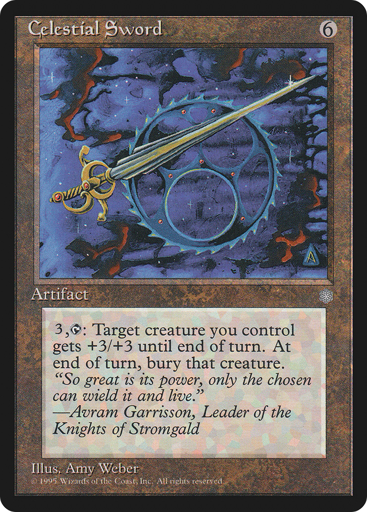 Celestial Sword (ICE-) [Ice Age] MTG Single Wizards of the Coast