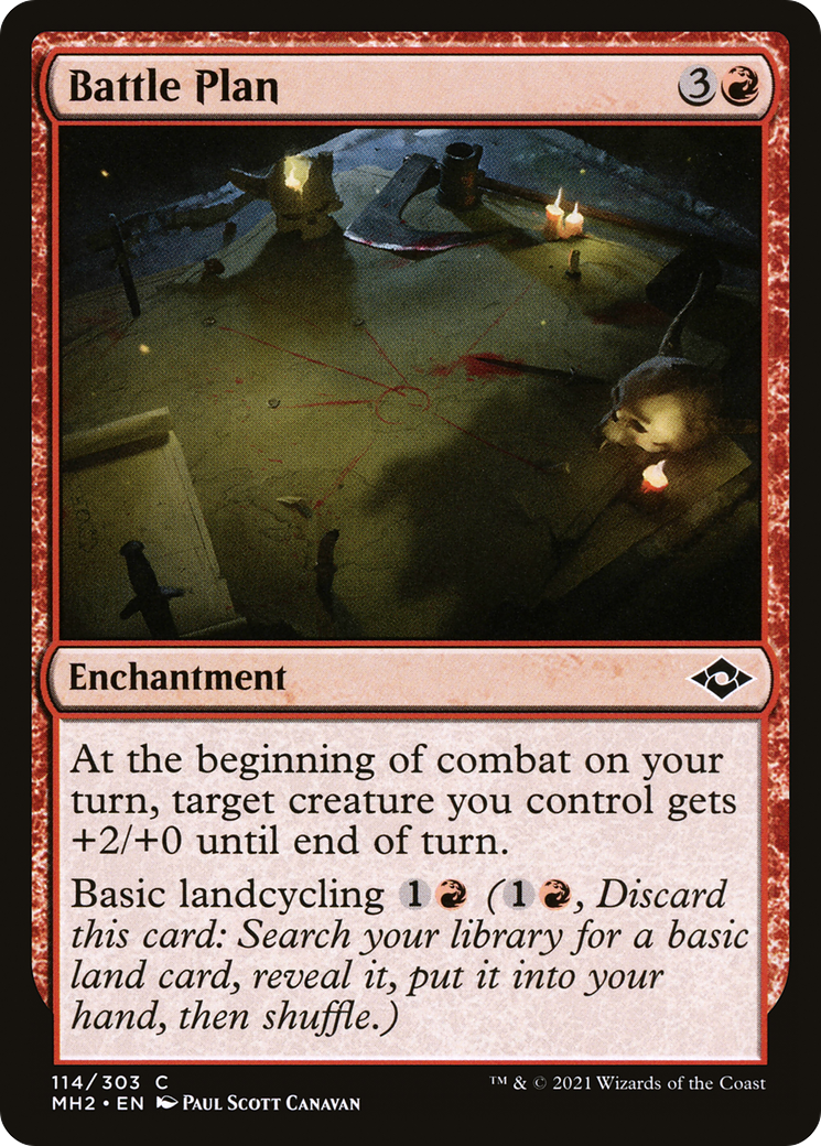 Battle Plan (MH2-114) [Modern Horizons 2] Foil MTG Single Wizards of the Coast