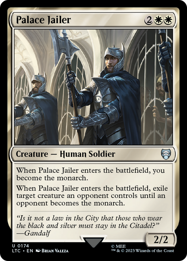 Palace Jailer (LTC-174) [Tales of Middle-earth Commander] MTG Single Wizards of the Coast