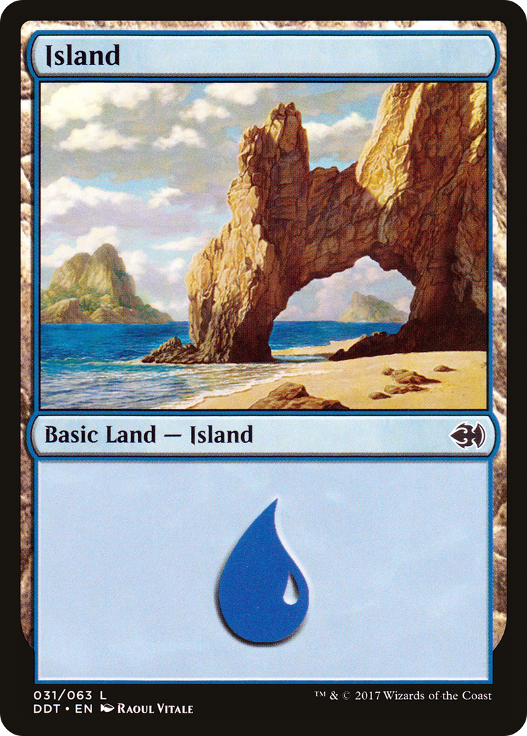 Island (31) (DDT-031) [Misc] Duel Decks: Merfolk vs. Goblins MTG Single Wizards of the Coast