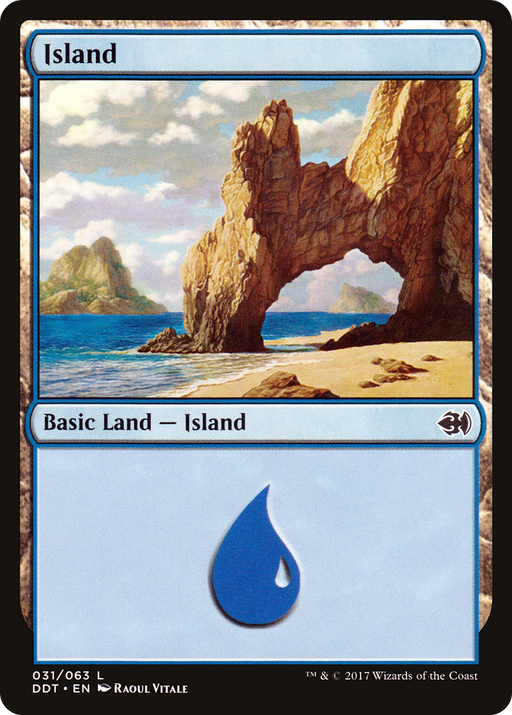 Island (31) (DDT-031) [Misc] Duel Decks: Merfolk vs. Goblins MTG Single Wizards of the Coast