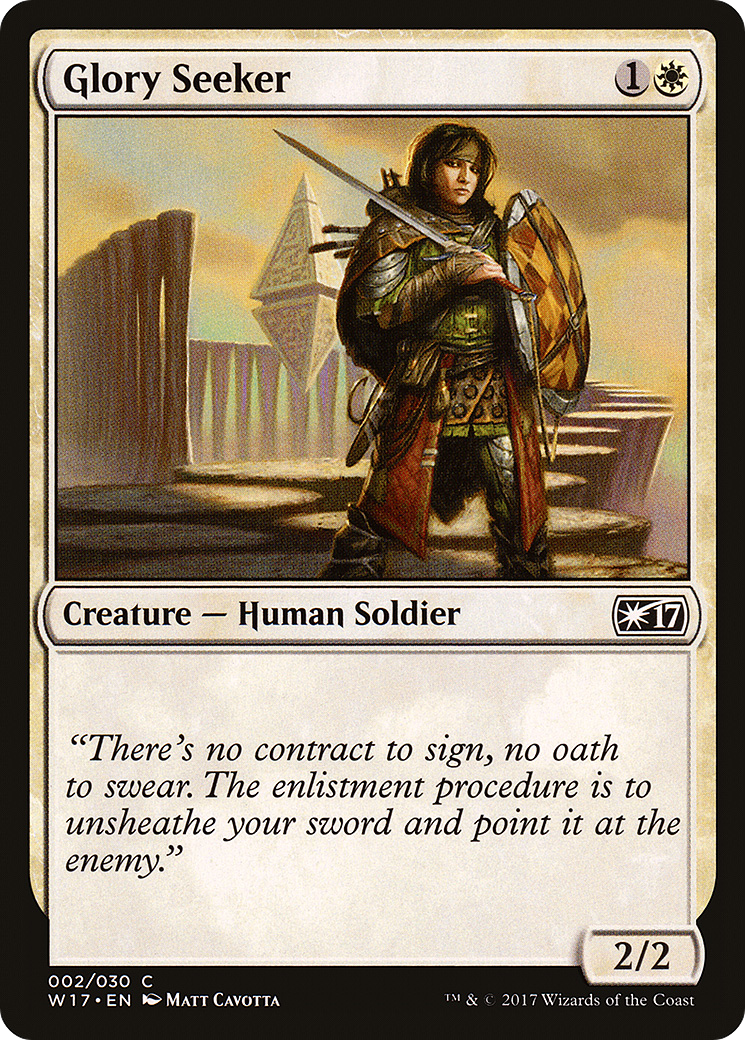 Glory Seeker (W17-002) [Misc] Welcome Deck 2017 MTG Single Wizards of the Coast