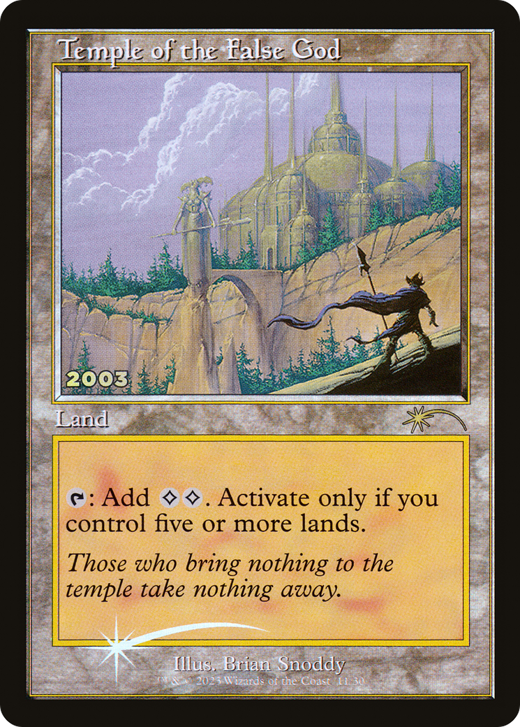 Temple of the False God (30A-P-011) [Misc] 30th Anniversary Play Promos Foil MTG Single Wizards of the Coast