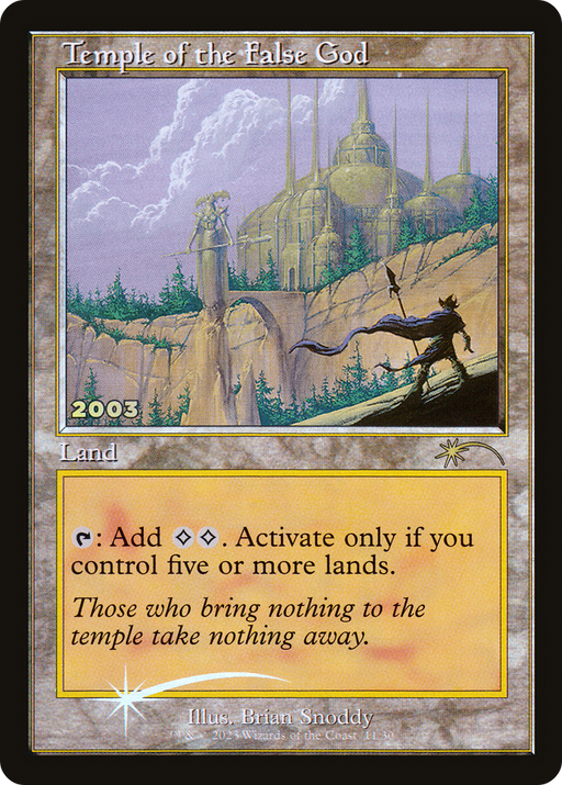 Temple of the False God (30A-P-011) [Misc] 30th Anniversary Play Promos Foil MTG Single Wizards of the Coast