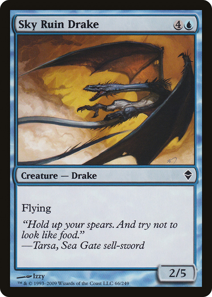 Sky Ruin Drake (ZEN-066) [Zendikar] Foil MTG Single Wizards of the Coast